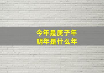 今年是庚子年 明年是什么年